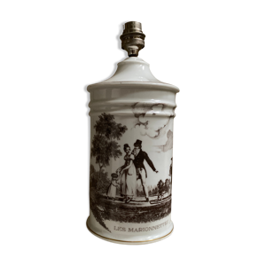 Pied de lampe porcelaine