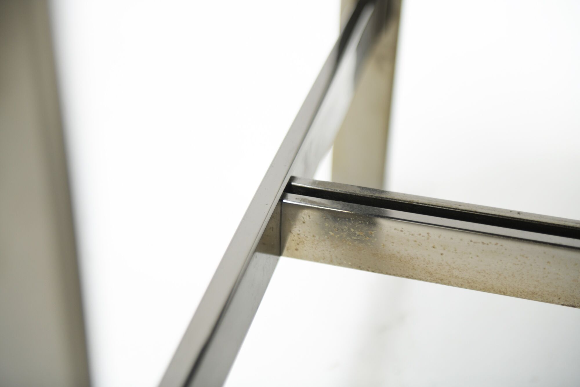 Vintage Lounge daybed in black leather by Mobel Italia - Italy