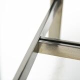 Vintage Lounge daybed in black leather by Mobel Italia - Italy