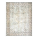 1970s Vintage Persian Handmade Wool Cotton Beige Area Rug 304x405