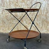60s 70s teak serving trolley Jie Gantofta String Serving Trolley Sweden 60s