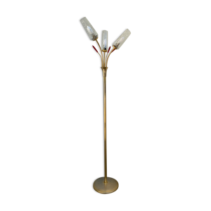Lampadaire vintage laiton - feux
