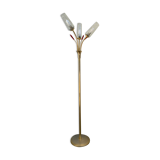 Lampadaire vintage laiton 3 feux 1960