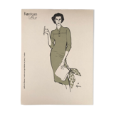 Fashion illustration 1957 by René Gruau