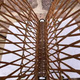 Rattan magazine rack