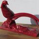 Figurine: the pheasant Ch.Lemanceau, burgundy ceramic, 1930s