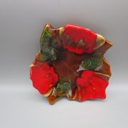 Coupelle vintage en céramique forme de feuille