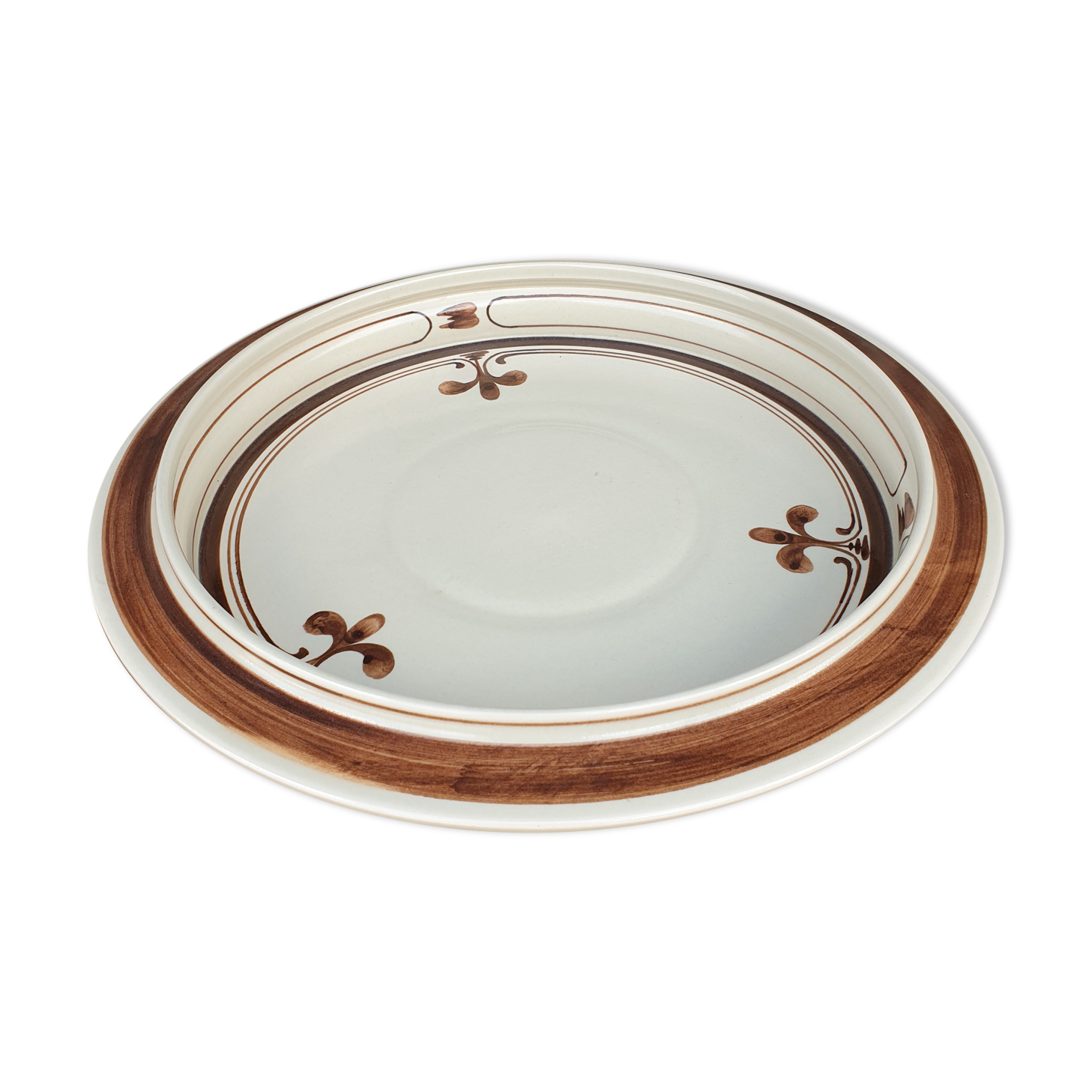 Round dish Rosenthal Germany Siena Brown 1970s