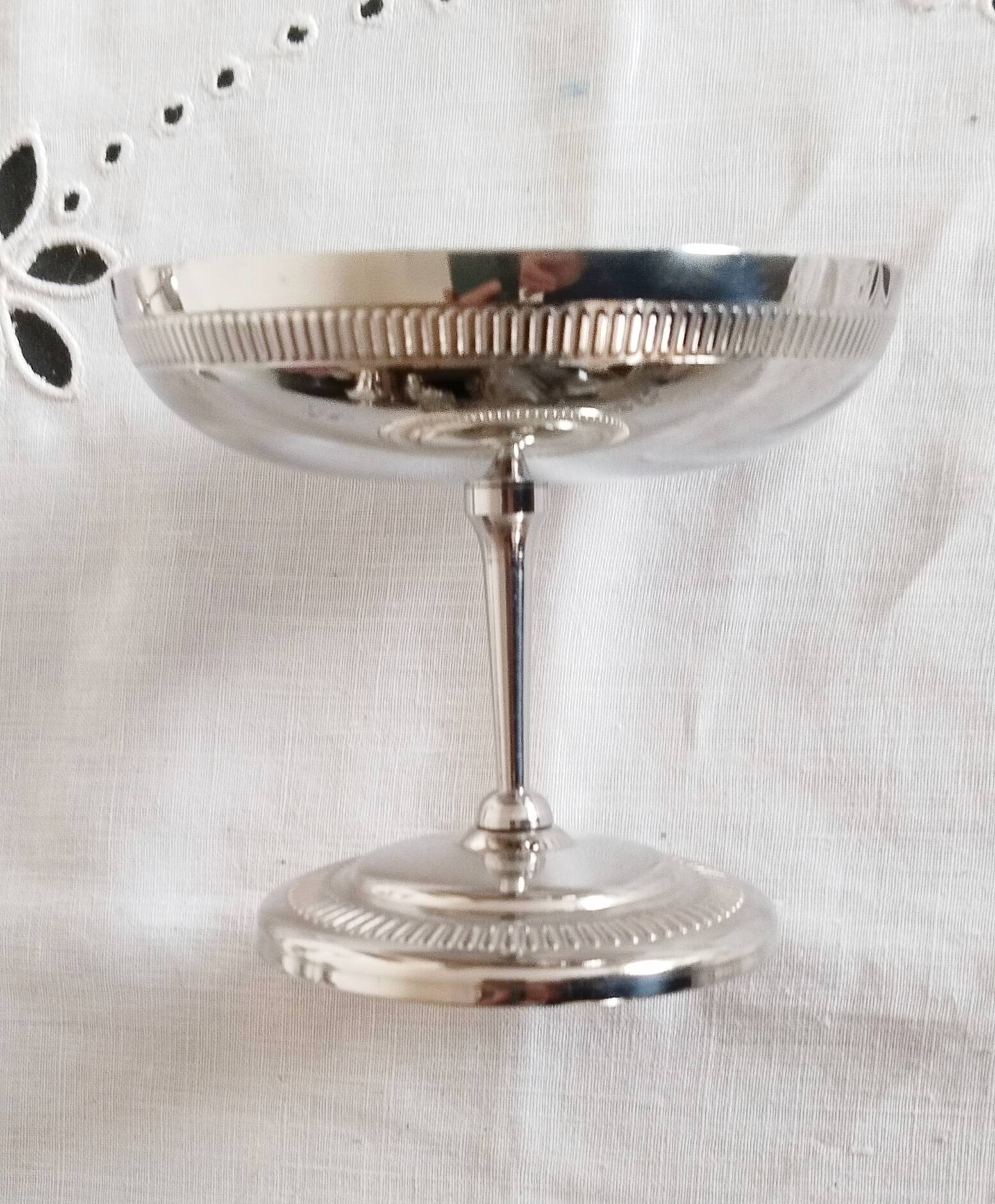 Ice cream or sorbet cups, set of 6, in 18/10 stainless steel (ref14)