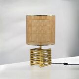 Rare Vintage Brass Lamp 'Spiga' Tronconi, 1960s
