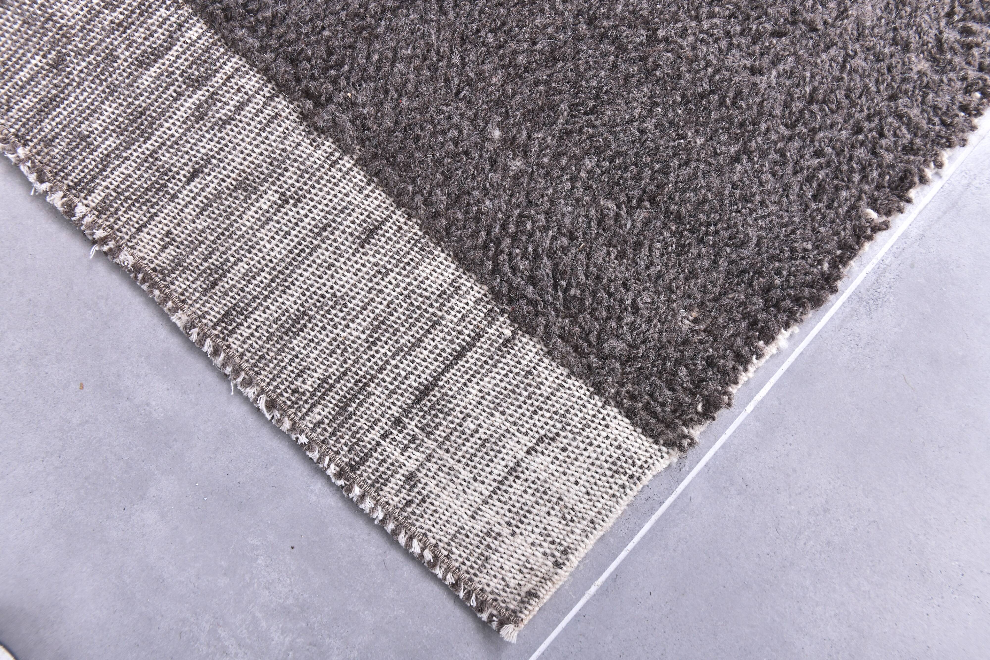 2x7 Brown Handmade Vintage Runner Rug, 64x212Cm