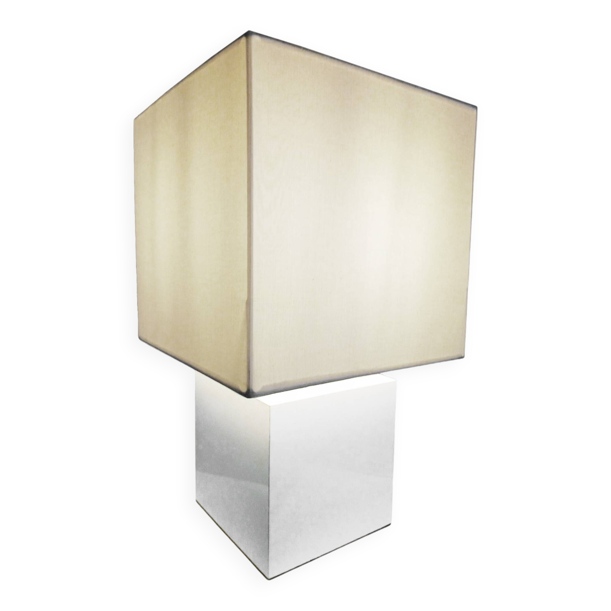Lampe Moderniste Vintage • Cube • Jan des Bouvrie • 1990