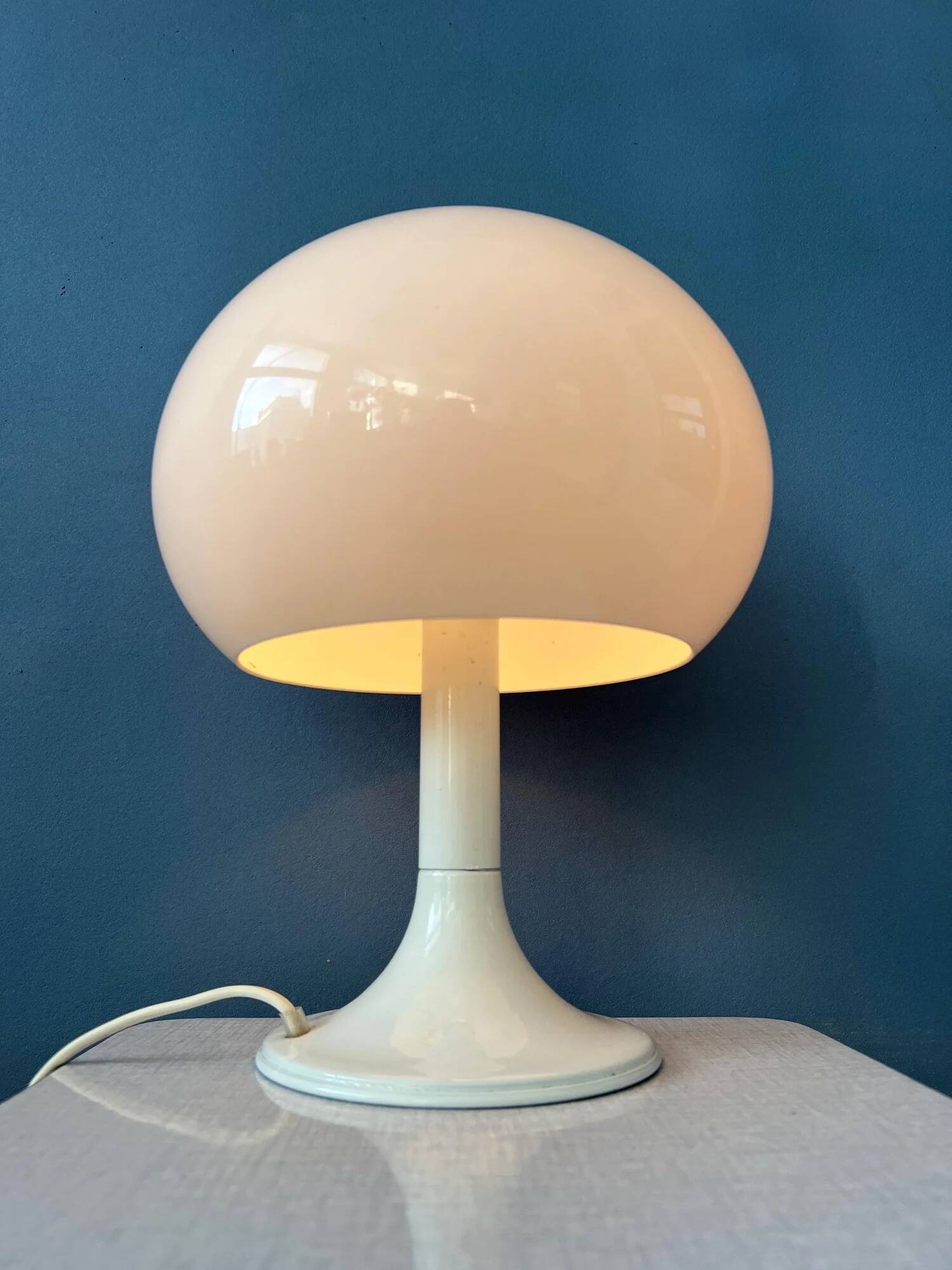 Lampe de table champignon vintage du milieu du siècle par Dijkstra
