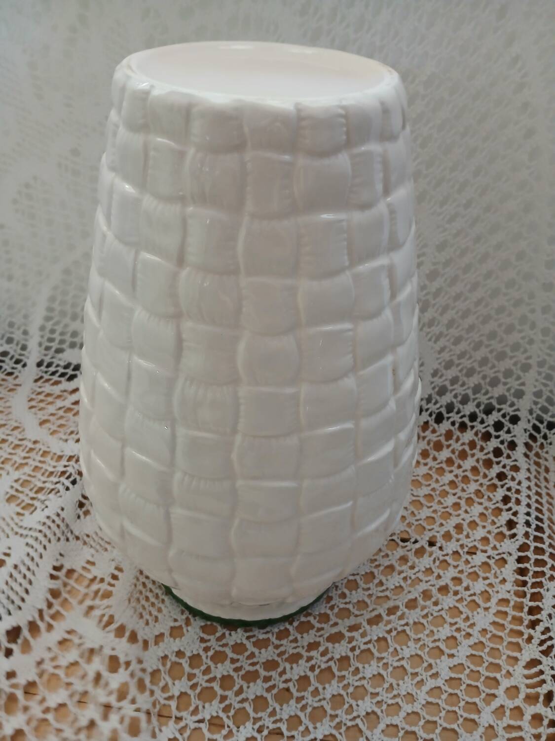 Antique Barbotine Vase