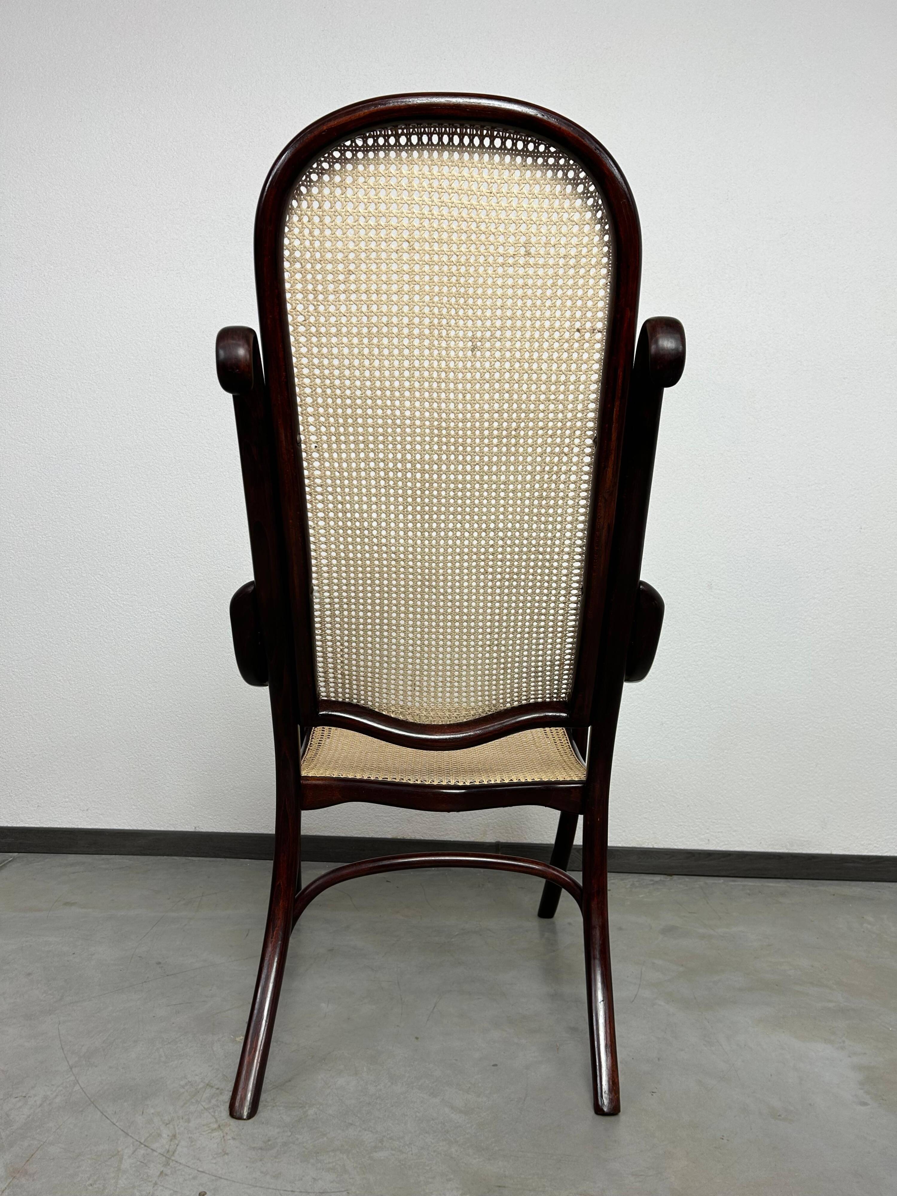 Chaise longue pliante très rare n°1 par Thonet