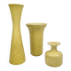 Mid-century modern set of 3 ceramic vases by Rörstrand, Gunnar Nylund, Sweden.