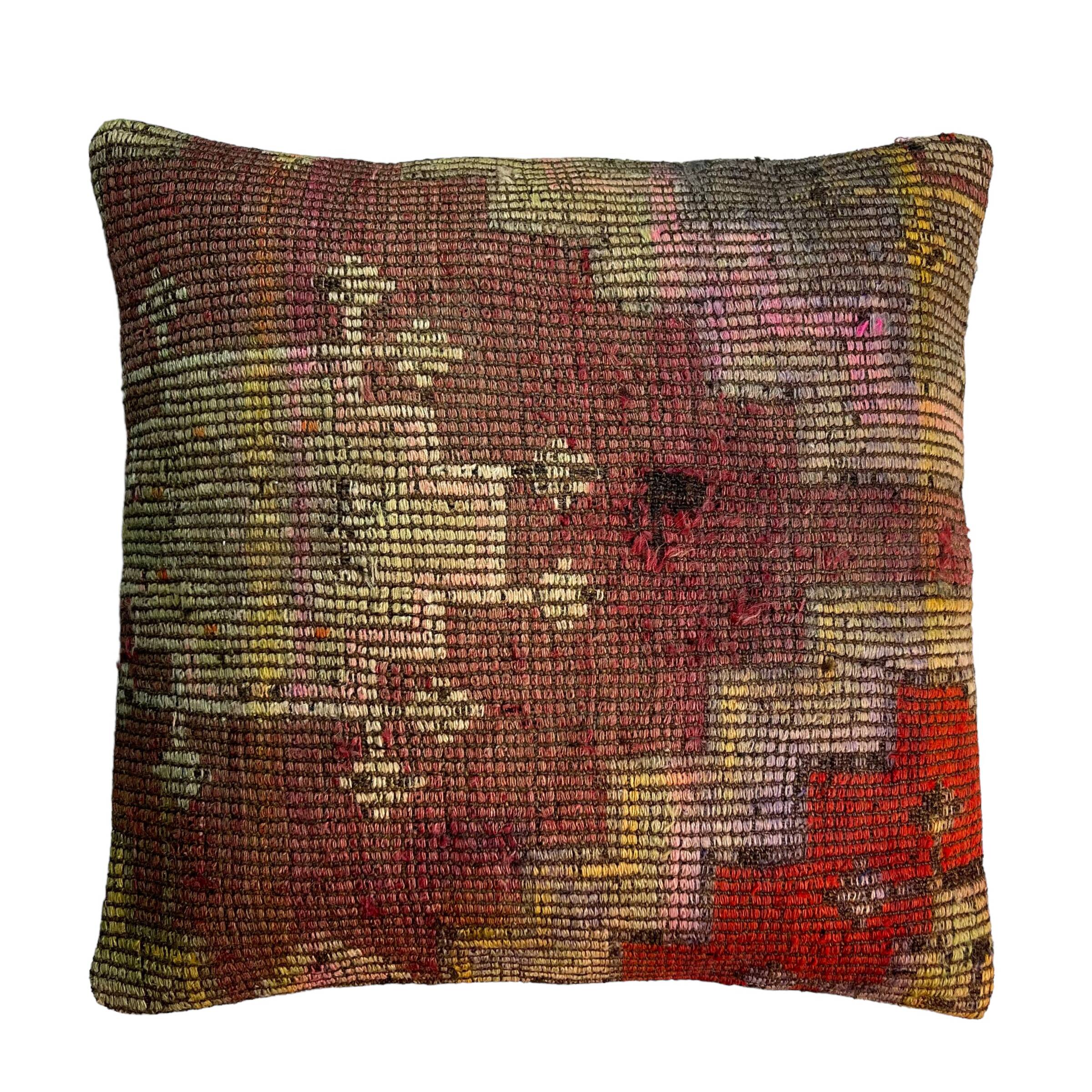 Housse de coussin kilim turc vintage, 55 x 55 cm