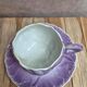 2 large breakfast/chocolate cups K&G Lunéville with saucers