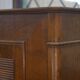 Brutalist display cabinet in oak by Charles Dudouyt, 1940s.