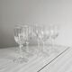 6 Vintage Clear Glass Shot Glasses