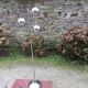 Lampadaire vintage eyeball en métal chromé