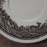 Set of 4 saucers Quality Retired Villeroy & Boch Black/White Anjou Design 4656