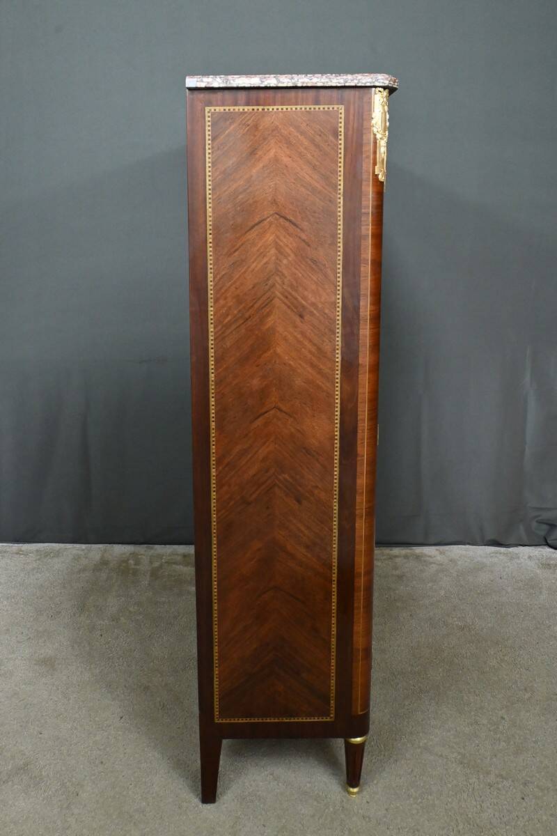 Rosewood and Mahogany Bookcase, Louis XVI Style – Early 20th Century