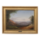 Vue panoramique de Naples, peinture à l'huile sur toile, Italie 19e siècle