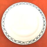 Service plate Faïence R&A (Rigale and Ameline) Salins Model Récamier