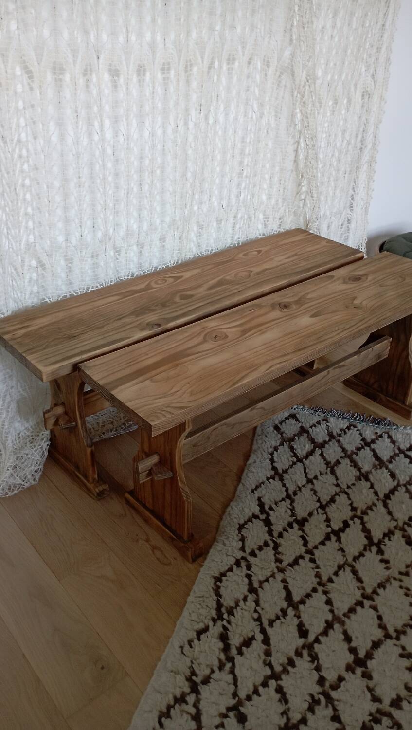 Pair of antique benches