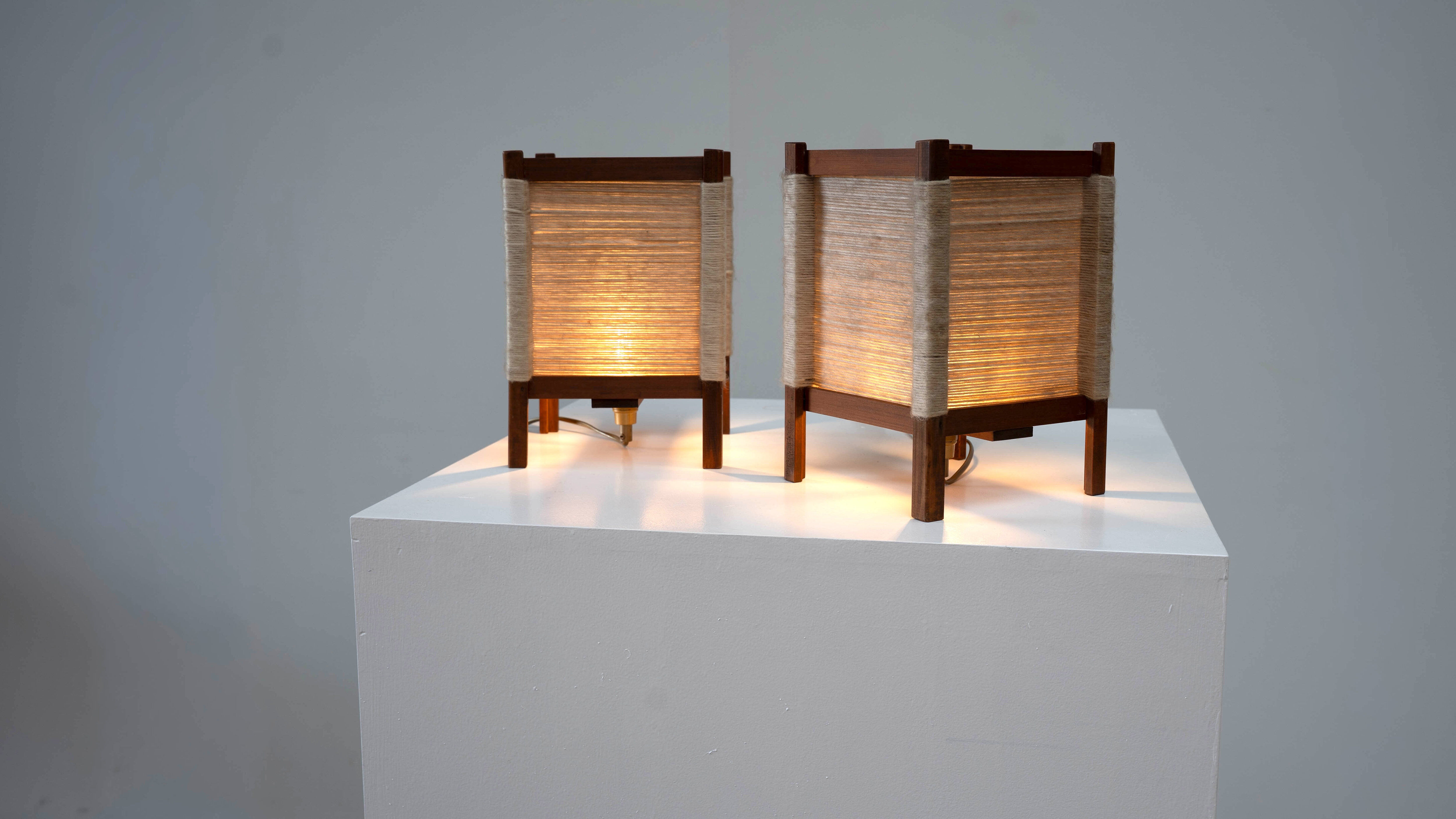 Set of two French table lamps