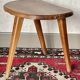 Tabouret tripode vintage en bois  1950