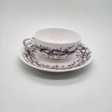 Sarreguemines Porcelain Tea Cup and Saucer