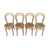 Set de 4 chaises n°14 1/2 par fiume vers 1910 art nouveau revisité bistrot