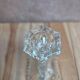 Antique pressed glass candlestick – Art Deco design