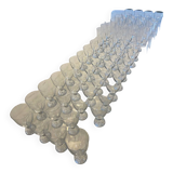 Set de 70 verres Crystal Durand - Organdi -