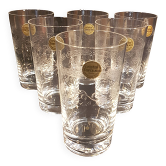 Box of 6 Matignon Cristal d'Arques glasses
