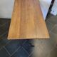 Table bistrot piètement fonte dessus en chêne