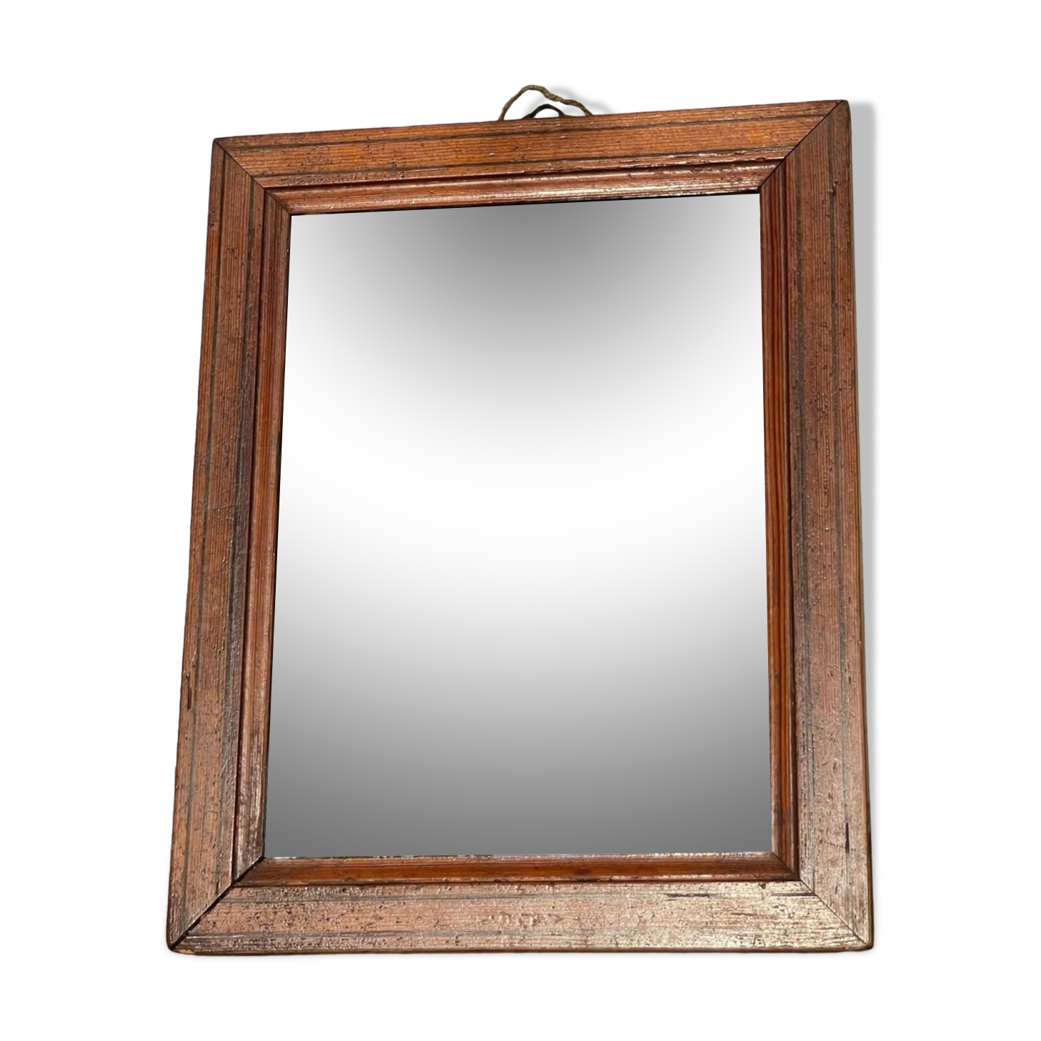Antique wooden mirror