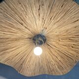 Parasol hanging raffia flower cup