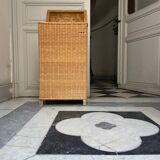 Large vintage rattan basket