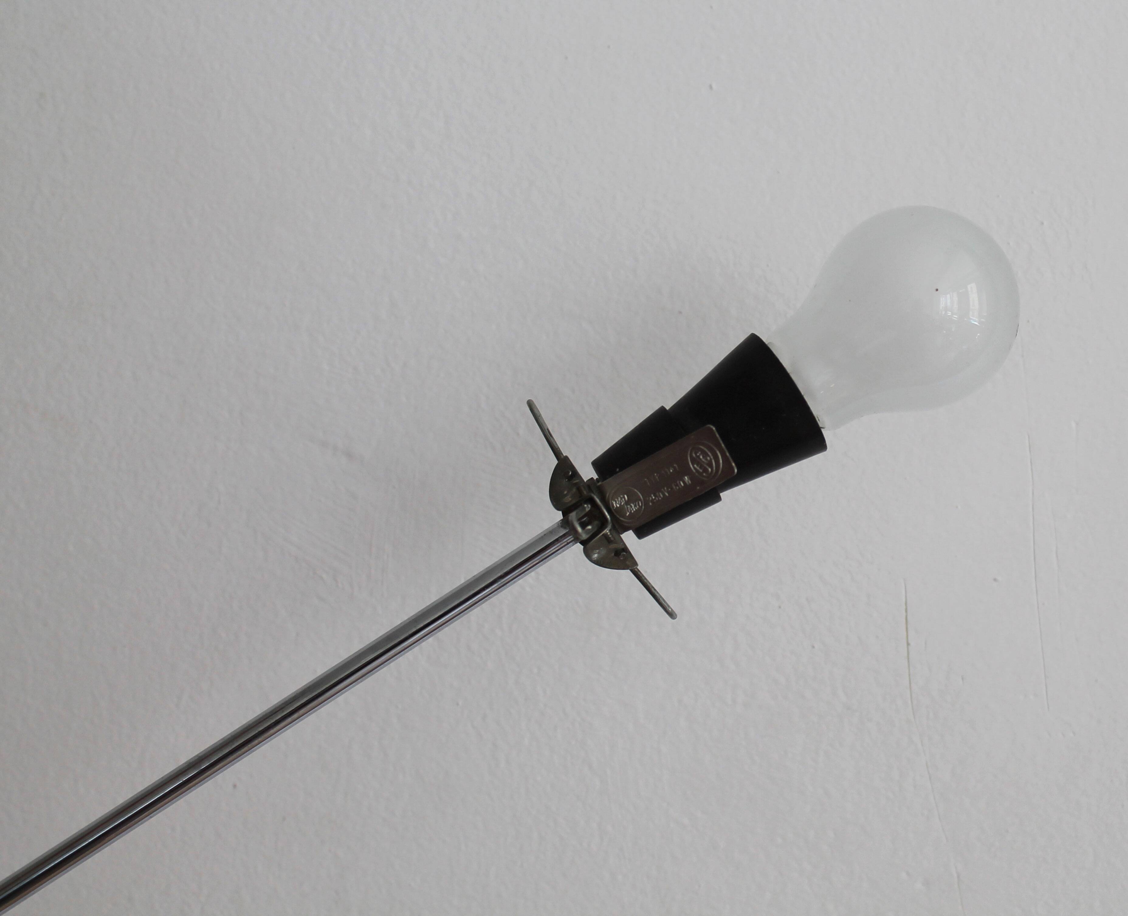 1960's White Opaque Ceiling lamp