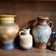 Vintage Set of Four West German Ceramic Vases - Fat Lava - Scheurich - 1960s