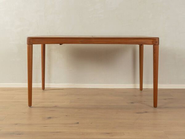 Table à manger extensible en teck rare par H.W. Klein pour Bramin (années 1960)