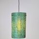 Green Polyester Sugar Tube Pendant Lamp by John and Sylvia Reid for Rotaflex, 1960s