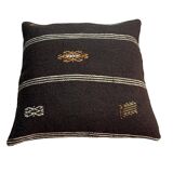 Vintage turkish kilim cushion cover , 55 x 55 cm