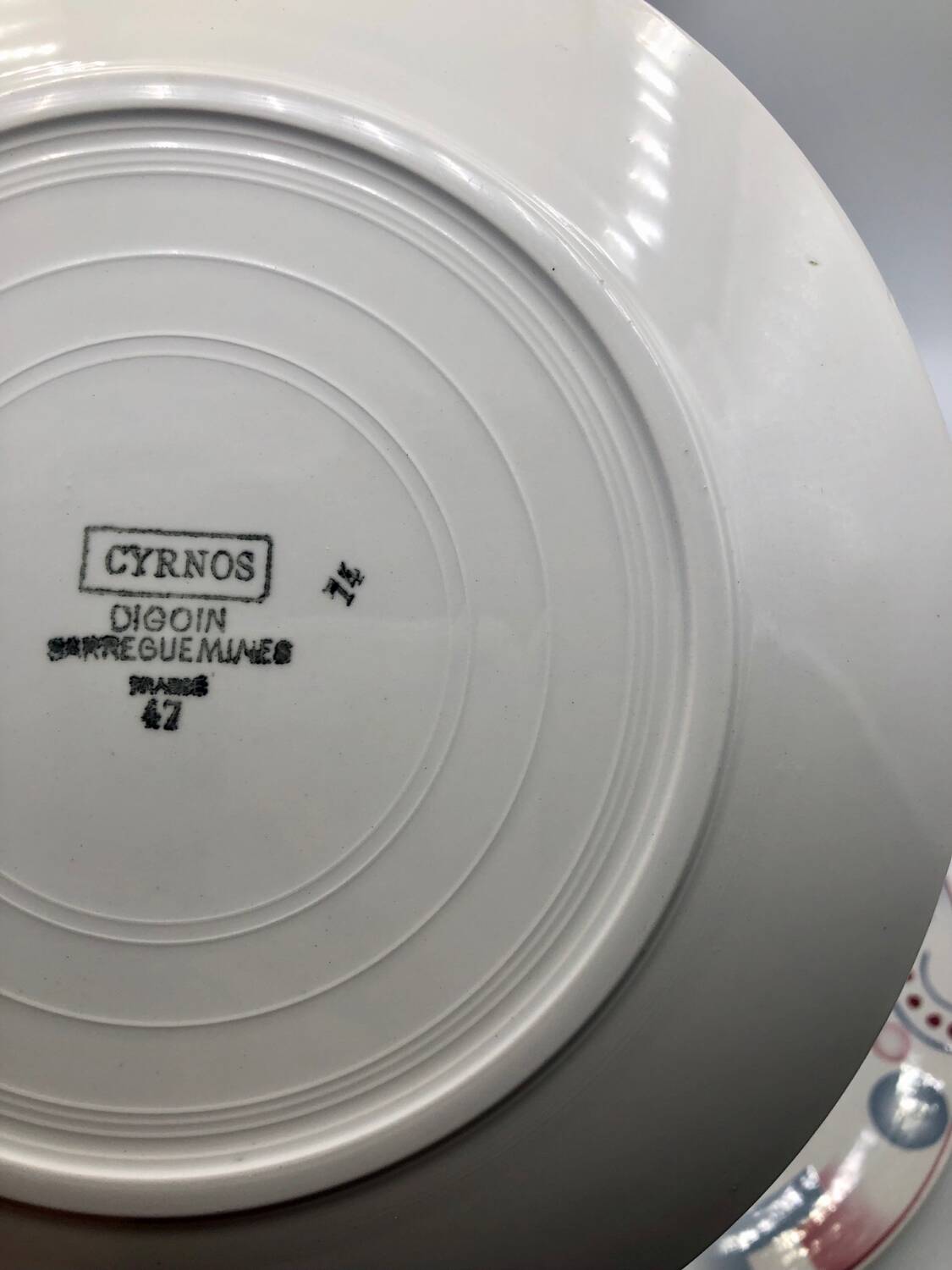 Digoin Sarreguemines plates