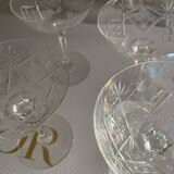 Cut crystal cups