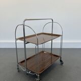 Mid-century foldable serving trolley from bremshey solingen,1960s