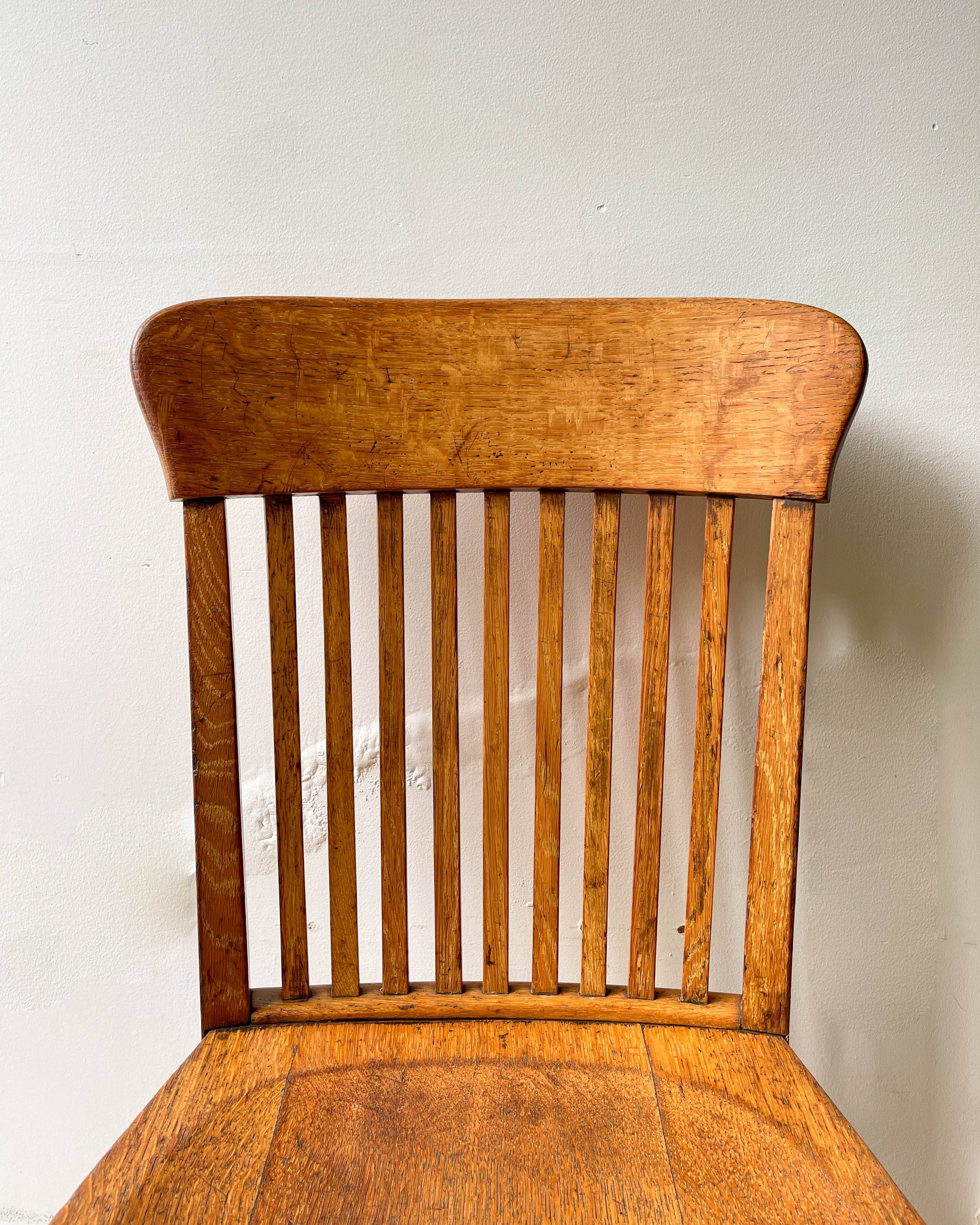 Office chair in solid oak baumann b8 19220/30